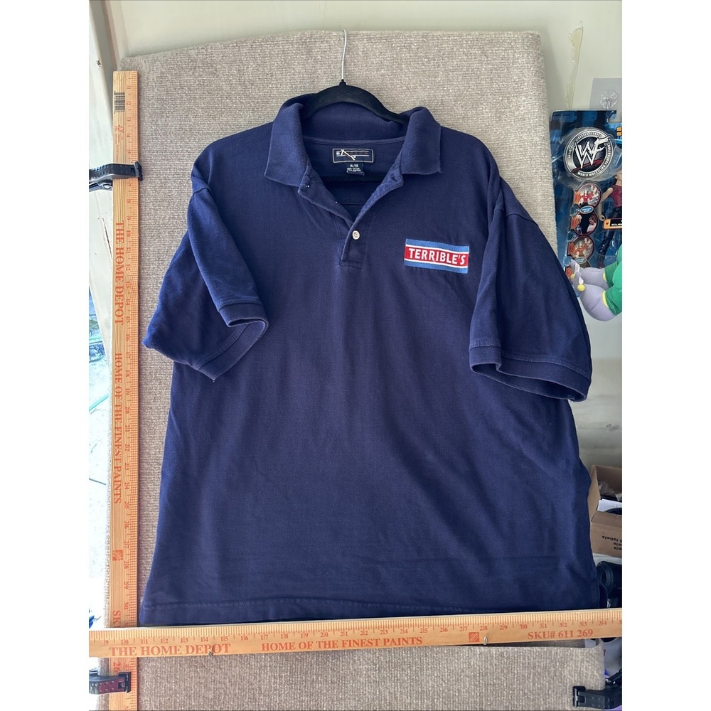 Official Terrible Herbst Gas Station Employee Work Men Women Polo Shirt Size XL